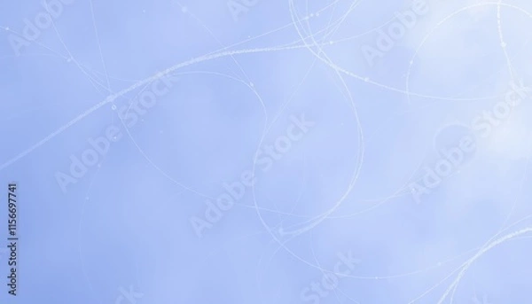 Fototapeta Abstract Crack Pattern on Light Blue Surface