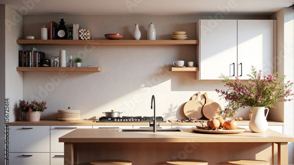 Fototapeta modern kitchen interior