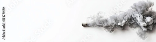 Fototapeta Cloud or smoke with a transparent background, realistic. Template for fog. Steam special effect, png fog.