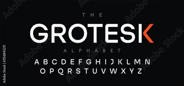 Obraz Modern logo alphabet fonts. Typography minimalist urban sans serif digital fashion future creative logos fonts. vector illustration