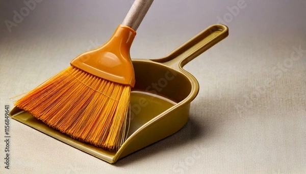 Fototapeta ほうきとちりとり