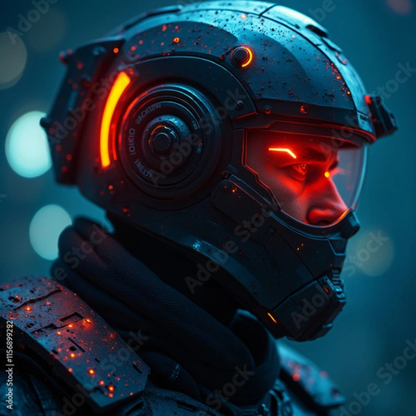 Obraz Future military concept built with artificial intelligence