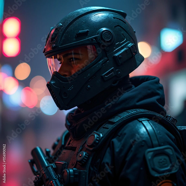 Obraz Future military concept built with artificial intelligence