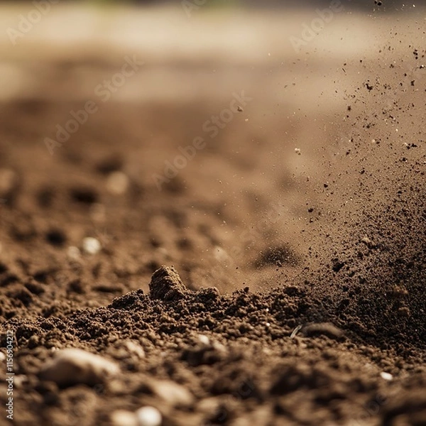 Obraz Motocross Race: Dust and Speed on the Track