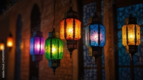 Fototapeta lantern in the night