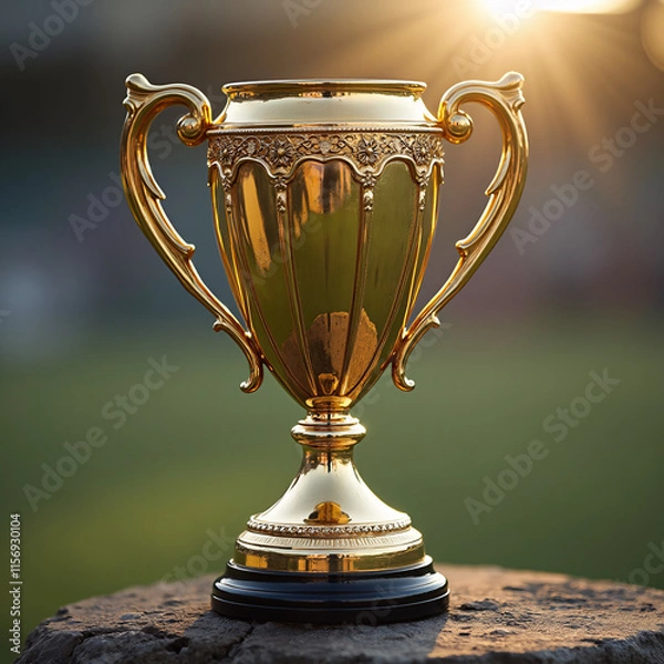 Obraz trophy and achievement image created with artificial 