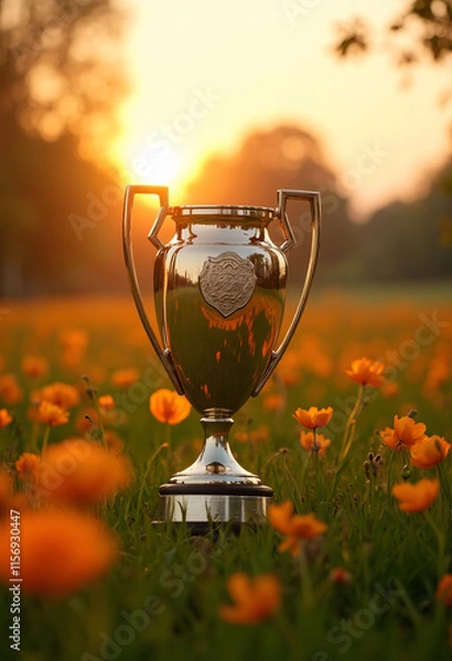 Obraz trophy and achievement image created with artificial 