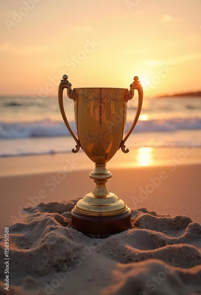 Obraz trophy and achievement image created with artificial 