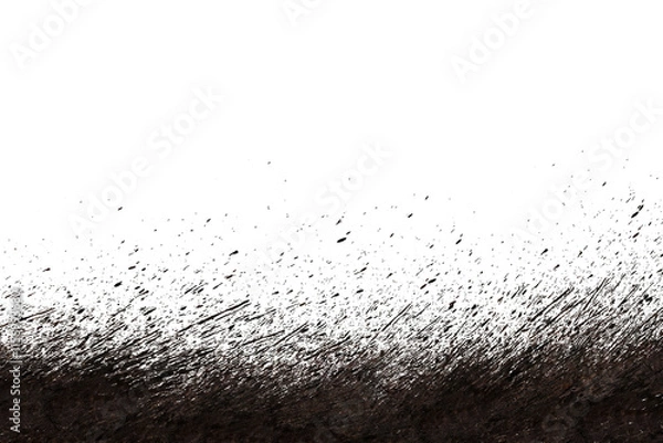 Obraz mud splash isolated transparency background.