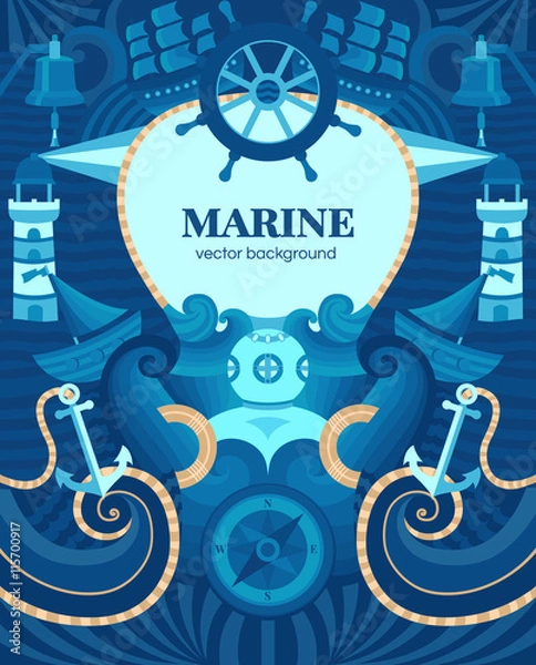 Obraz Marine background