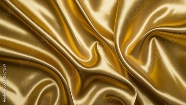 Fototapeta Abstract gold silk texture background.