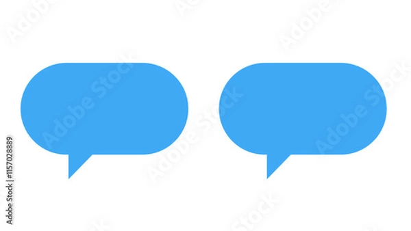 Fototapeta blue speech bubble