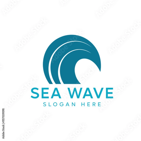 Fototapeta Wave logo vector