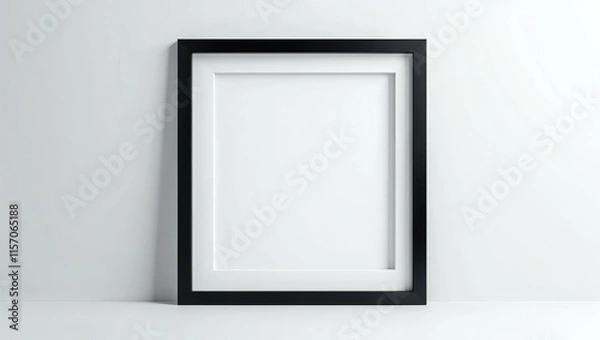 Fototapeta Square Black Frame Mock-Up
