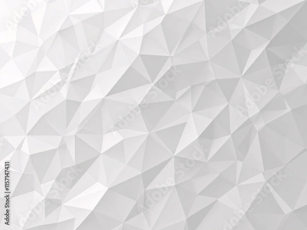 Obraz Abstract geometric background with interconnected white triangles, modern design.