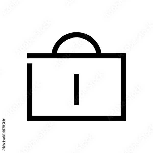 Fototapeta Lock Icons and Symbols vector,  Open and Closed Icons, bag icon