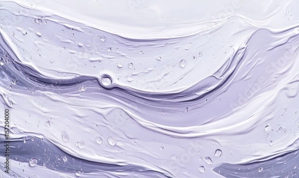 Fototapeta A painting of a wave with water droplets on it