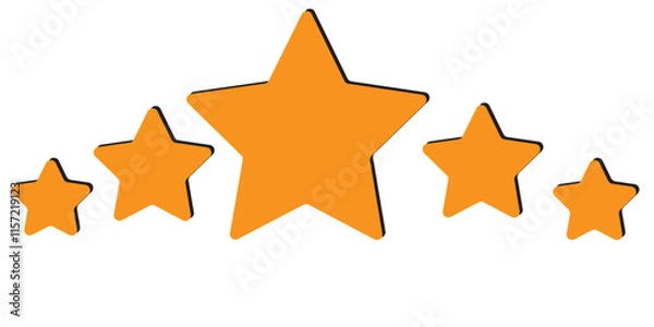 Fototapeta Black star - Vector icon star Icon Vector / star icon / star- Vector icon on white background.