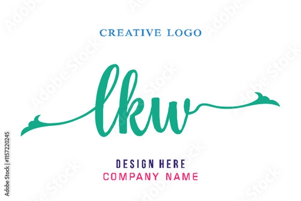 Obraz LKW lettering logo is simple, easy to understand and authoritative