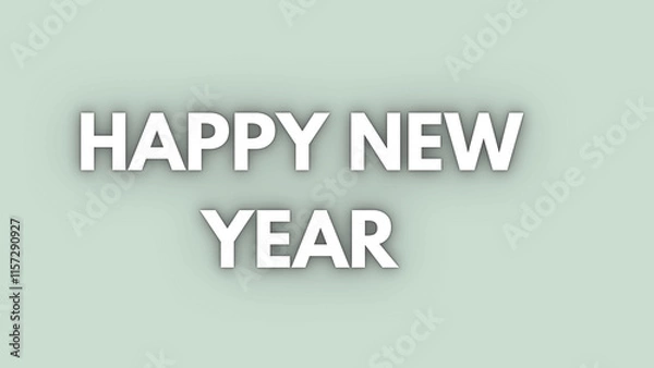 Obraz Happy new year letters banner, Happy new yeaR illustration. use forposter, banner, flyer, background