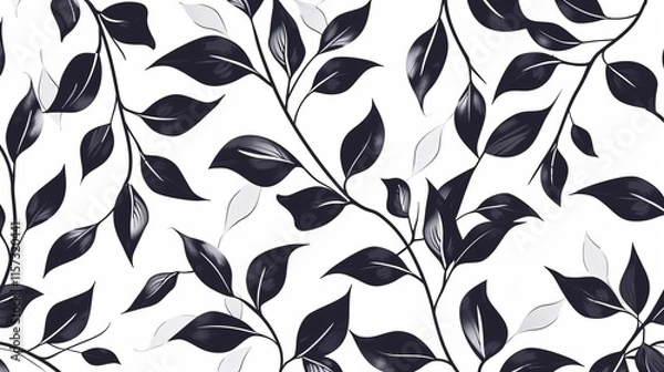 Fototapeta Floral Stylish Seamless Graphic Ornament for Designers and Creators