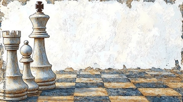 Obraz A chess player strategizing moves, reflecting growth in critical thinking and problem-solving
