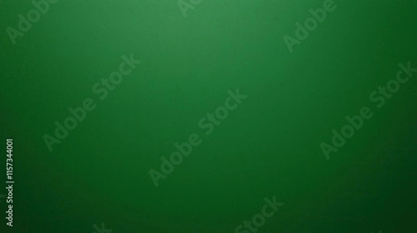 Fototapeta top view on solid green color paper sheet flat surface, texture background   