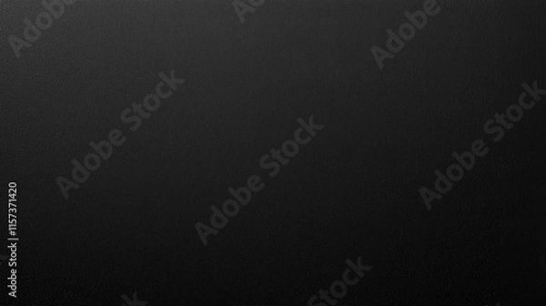 Fototapeta top view on solid black color paper sheet flat surface, texture background   