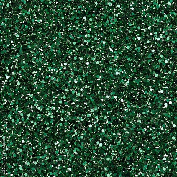 Fototapeta Emerald Green Glitter Sparkle Background Texture