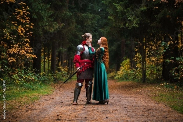 Obraz Princess and knight