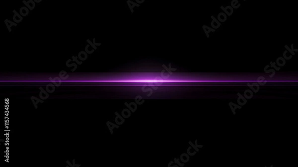 Obraz Futuristic purple light beam on a dark background