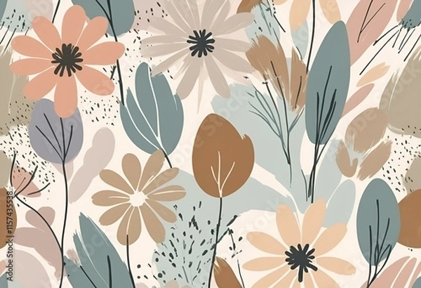 Obraz seamless pattern with flowers