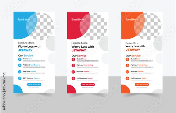 Fototapeta Corporate And Creative Business Roll Up Banner Template, polygon background, vector illustration, business flyer, and display banner for your Corporate business