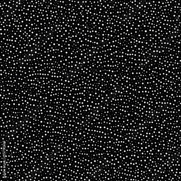 Fototapeta Black micro dot seamless pattern background for graphic design work