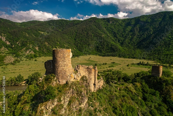 Obraz Fortress in the Borjomi mountain gorge. Georgia