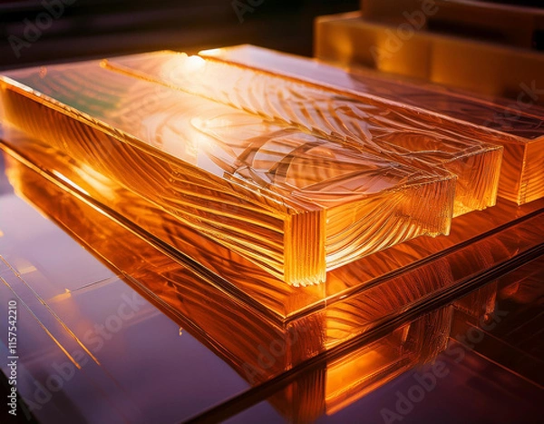 Fototapeta Plexiglass parts for cnc machine. Acrylic form machine parts, laser cutting and engraving