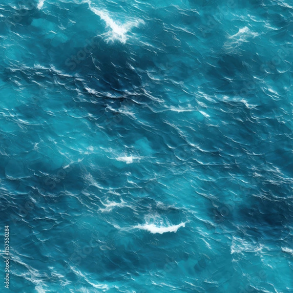 Fototapeta Seamless texture of ocean waves.