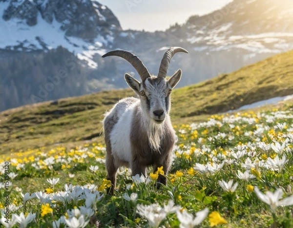 Fototapeta Auf der Blumenwiese