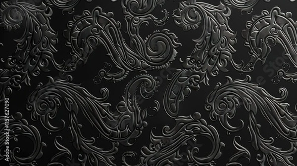 Obraz paisley pattern wallpaper