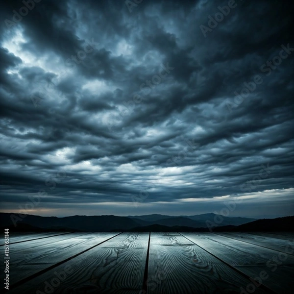 Fototapeta clouds over the sea
