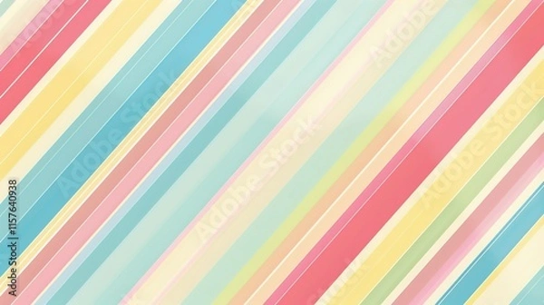 Obraz Candy stripe patttern wallpaper