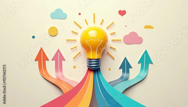 Obraz Inspiring Pathways to Success: A Bright Idea