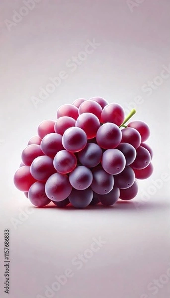Obraz Isolated Bunch of Purple Grapes