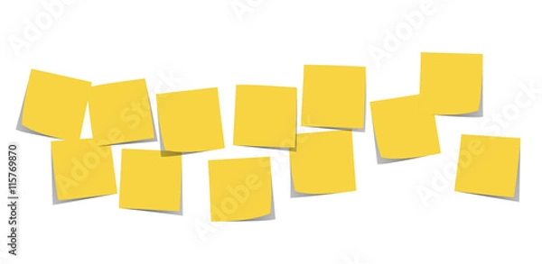 Obraz blank sticky notes