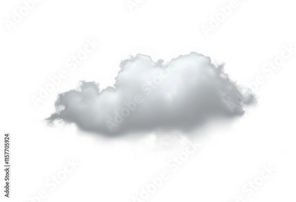Obraz Clean white cloud transparent backgrounds special effect