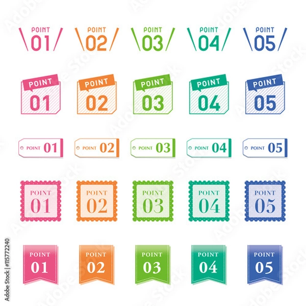 Fototapeta ポイント パーツデザイン素材