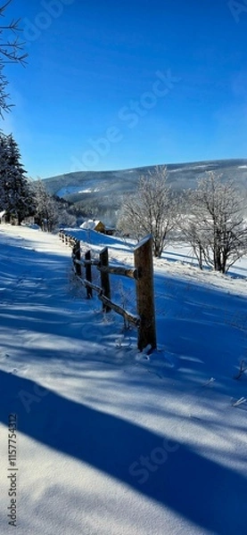 Obraz snow covered bridge