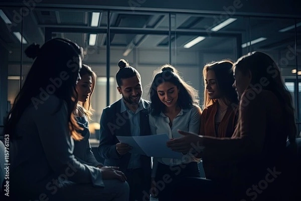 Obraz Inclusive Diverse Team Collaboration