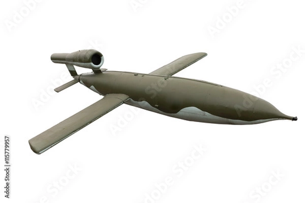 Obraz v1 rocket isolated on white