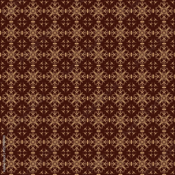 Fototapeta seamless damask pattern